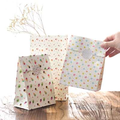 Dessert Collection Paper Bag Best Gift Bags With Sticker For Christmas Wedding Party Candy Food Packaging Bags