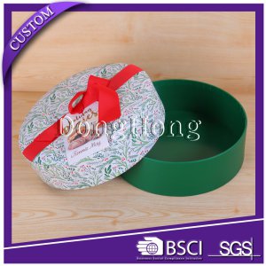 Chocolate Packaging Supplier Handmade Cardboard Decorated Oval Gift Box